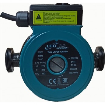 Насос циркуляционный LEO LRP 25-120/180 с гайками Насос циркуляционный LEO LRP 25-120/180 с гайками