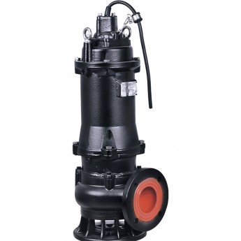 Насос фекальный LEO 50WQ8-16-1.1 (380В, 1.1кВт, 25м3/ч, H-19м, d патр.50мм, до 20%, до 20мм)