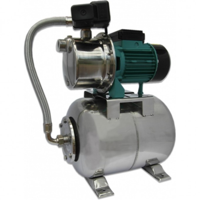 Насосная станция самовсасывающая LEO EKJ-1002SS A5 (1000 Вт, 73 л/мин, H-44м, d 1") + сухой ход L8609